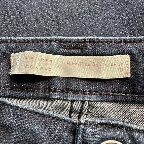LAUREN CONRAD, NWOT, WOMENS DENIM JEANS. HIGH-RISE, SKINNY, ANKLE LENGTH.SIZE 10 - Picture 6 of 6